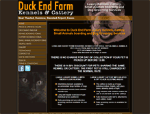 Tablet Screenshot of duckendfarmkennelsandcattery.co.uk